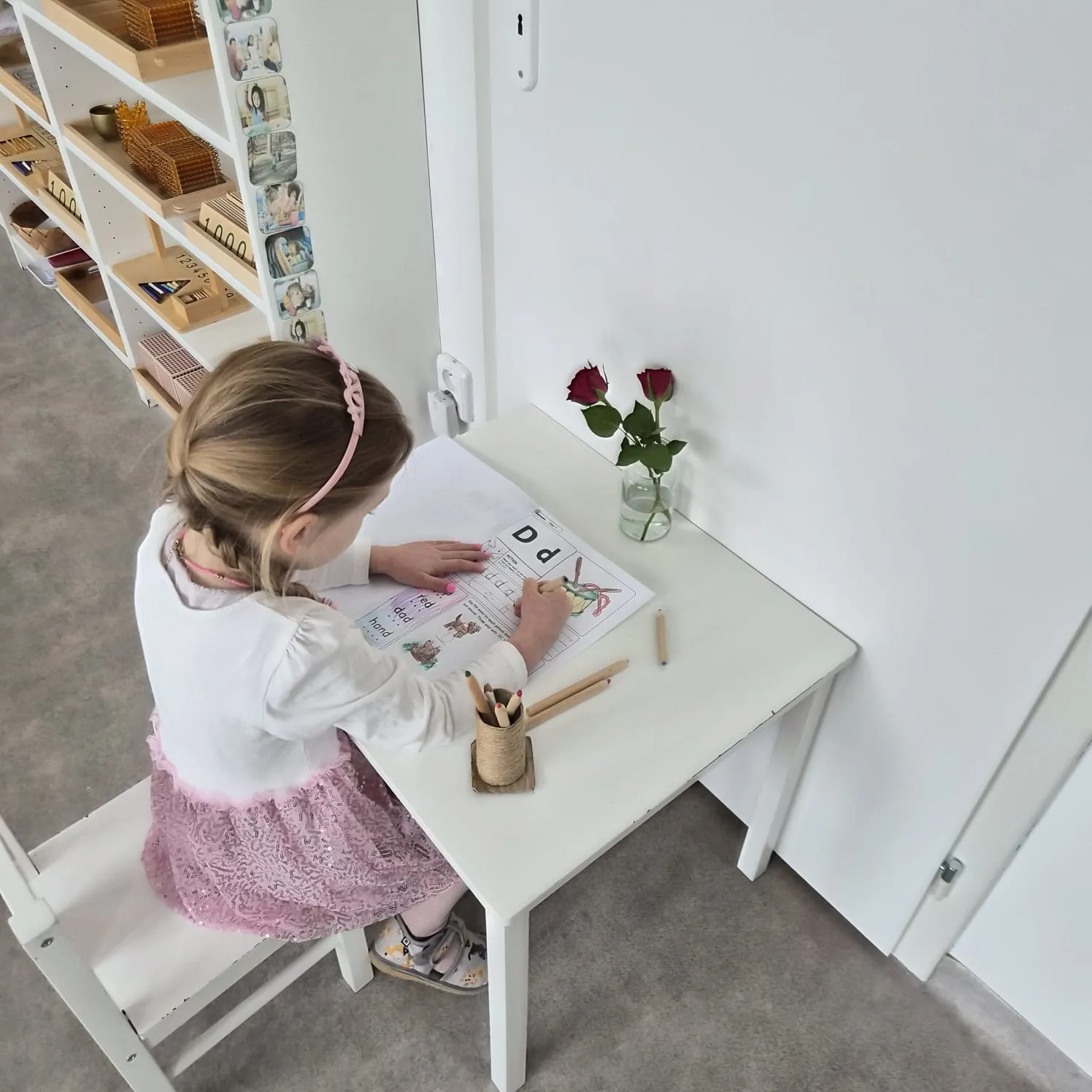 Montessori aktivita — sústredenie a samostatnosť