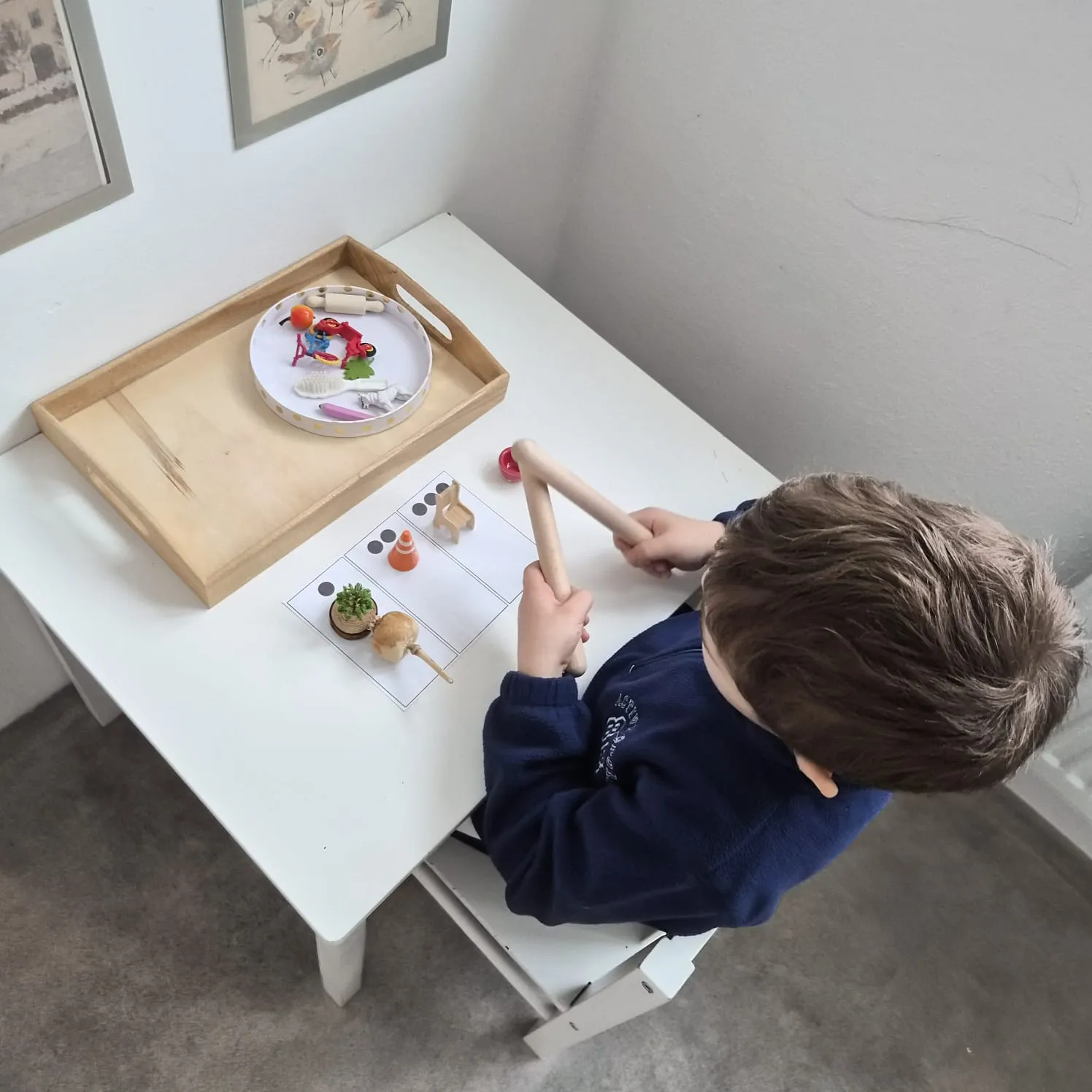 Montessori aktivita — rozvoj jemnej motoriky